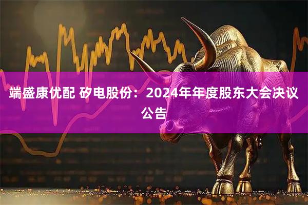 端盛康优配 矽电股份：2024年年度股东大会决议公告